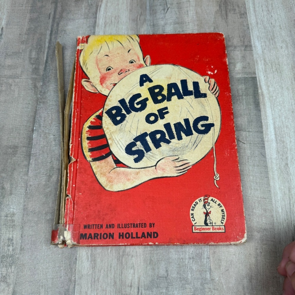 Vintage A Big Ball of String 1958 Hardcover Marion Holland READ